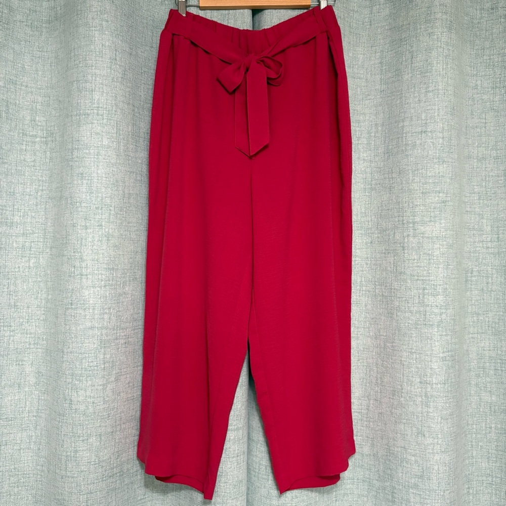 Rafaella Vibrant Fuschia Wide Leg Pants